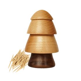 Personalized Wooden Toothpick Can for Household