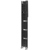 6-Tier Foldable Storage Shelf, 24W x 12D x 72H Inch Folding Metal Rack Shelving Unit, No Assembly Organizer Shelf with 5 Wheels & 4 Hooks for Pantry