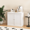 Coffee Bar,Kitchen Storage Cabinet with Double Doors,29" Kitchen Storage Cabinet with Double Doors,White