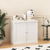 Coffee Bar,Kitchen Storage Cabinet with Double Doors,29" Kitchen Storage Cabinet with Double Doors,White