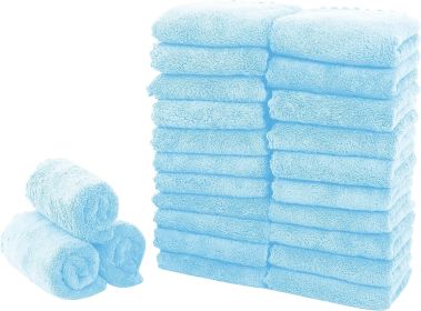 24 Pack Kitchen Dishcloths - Does Not Shed Fluff - Reusable Dish Towels, Dish Cloths, Super Absorbent Coral Fleece Cleaning Cloths, Fast Drying