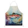 Rainbow Trout Apron Cooking Kitchen Server Baking Crafts Gardening for Adult Women Men, Unisex, Large, Multicolor