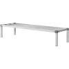 Aluminum Dunnage Rack, 60' x 20' Commercial Food Floor Rack, 12' Off the Floor, 1000 lbs Capacity All-Welded Aluminum Storage Rack