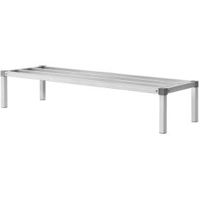 Aluminum Dunnage Rack, 60' x 20' Commercial Food Floor Rack, 12' Off the Floor, 1000 lbs Capacity All-Welded Aluminum Storage Rack