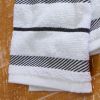 Kitchen Towel 4-Pack Set, Matte Black/White, 16"x26"