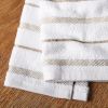 Kitchen Towel 4-Pack Set, Milkshake Tan/White, 16"x26"