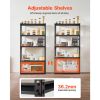 Storage Shelves, 2000 lbs, 5 Tier Garage Storage Shelving, 16" D x 36" W x 71.4" H Adjustable Metal Shelves for Garage Shelves Utility Rack Shelf