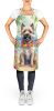 Cairn Terrier Luau Apron Cooking Kitchen Server Baking Crafts Gardening for Adult Women Men, Unisex, Large, Multicolor