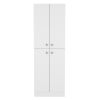 Lynch Kitchen Pantry Storage Cabinet 71" Height, With 4 Doors, 5 Adjustable Shelves, Freestanding Cupboard for Dining Room Living Room, Laundry