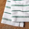 Albany Kitchen Towel 4-Pack Set, Green/White, 16"x26"
