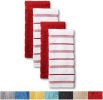 Kitchen Towel 4-Pack Set, Passion Red/White, 16"x26"