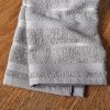 Kitchen Towel 4-Pack Set, Grey/White, 16"x26"