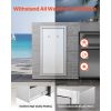 Outdoor Kitchen Trash Drawer, 13.54"W x 19.61"D x 25.79"H Interior Storage, Multi-Purpose Outdoor Kitchen Drawers Stainless Steel