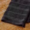 Albany Kitchen Towel 4-Pack Set, Matte Black/White, 16"x26"