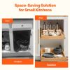 Pull Out Cabinet Organizer, 17"W x 21"D Cabinet Drawer, Soft Close Slide out Shelf, Heavy-Duty Sliding Wood Drawer