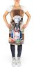 Boston Terrier The Chef Apron Cooking Kitchen Server Baking Crafts Gardening for Adult Women Men, Unisex, Large, Multicolor