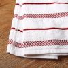 Albany Kitchen Towel 4-Pack Set, Passion Red/White, 16"x26"