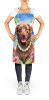 Chesapeake Bay Retriever Luau Apron Cooking Kitchen Server Baking Crafts Gardening for Adult Women Men, Unisex, Large, Multicolor