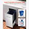 Outdoor Kitchen Trash Drawer, 13.54"W x 19.61"D x 25.79"H Interior Storage, Multi-Purpose Outdoor Kitchen Drawers Stainless Steel
