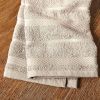 Albany Kitchen Towel 4-Pack Set, Milkshake Tan/White, 16"x26"