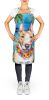 NEW English Bull Terrier Luau Apron Cooking Kitchen Server Baking Crafts Gardening for Adult Women Men, Unisex, Large, Multicolor