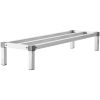 Aluminum Dunnage Rack, 48' x 14' Commercial Food Floor Rack, 8' Off the Floor, 1000 lbs Capacity All-Welded Aluminum Storage Rack
