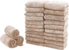 24 Pack Kitchen Dishcloths - Does Not Shed Fluff - Reusable Dish Towels, Dish Cloths, Super Absorbent Coral Fleece Cleaning Cloths